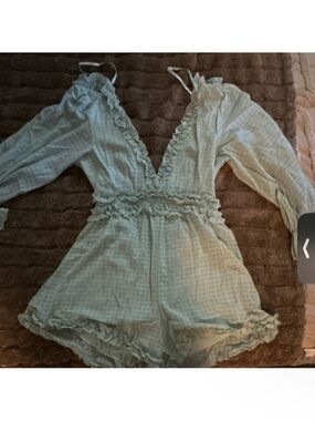 Twenty Mint Green Ruffle Romper